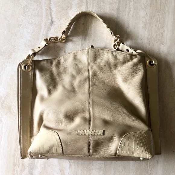 BCBG Maxazria Tote Bag - Cream Leather - Picture 2 of 12